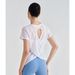 New Bamboo Fiber Summer Fitness Short Sleeve Breathable T-Shirt Hollow Out Back Sports Top Women Yoga Wear Round Neck_desvips.com