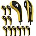 Golf Zipper Iron Cover Club Cover 10 Pcs 12 Pcs Long Zipper Protection Club Iron Cover_desvips.com
