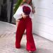 Women's Wide Leg Pants Suit Women's Clothing_desvips.com