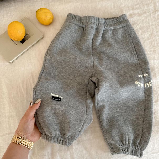 Boys' Sweatpants Spring And Autumn, New Korean-style Letter-printed Long Children, Loose Casual Jogger Pants For_desvips.com