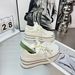 6Cm Height Increase~ European Style Genuine Leather Thick-Soled White Sneakers For Women, Versatile Fashionable Casual_desvips.com