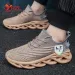 YRZL Men Sports Running Jogging Shoes Casual Sneakers Outdoor Breathable Mesh Women Light Shock-absorption Black Tennis_desvips.com