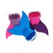 Mermaid Single Piece Whale Tail Flippers One-Piece Children's Swimming Training Fins_desvips.com