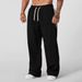 2025 Autumn New Track Men's Loose Casual Wide Leg Trendy Splicing Breathable American Sports Pants_desvips.com