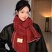 Scarf Women Christmas Spring Festival Warm Thick Versatile Trendy For Girlfriend Cold-Proof Winter Gift Light Luxury_desvips.com