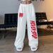 Street Style Sports Jazz Hip Hop Dance High Waist Straight Wide-Leg Long Pants In Stock_desvips.com