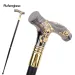 Golden Black Luxury Flower Handle Decorative Stick Costume Parties Cane Halloween For Cosplay And Parties, For Cosplay & Party_desvips.com