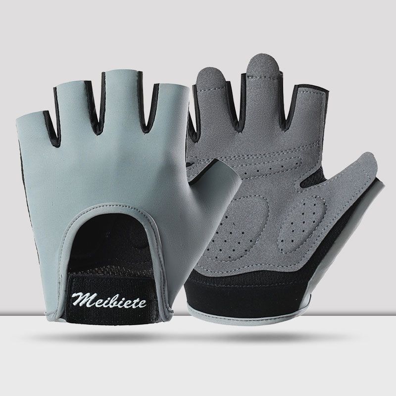 Half Finger Gloves For Men's Anti-Slip Wear-Resistant Outdoor Climbing Fitness Sports Protective Ice Silk Thin Dumbbell Cycling Gloves_desvips.com