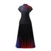 Women's Clothing rainbow print short sleeved loose skirt women's two piece suit_desvips.com