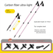 Carbon Fiber Ultra-Light Telescopic Trekking Walking Stick Lightweight Portable Outdoor Climbing Sticks_desvips.com