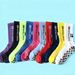Non-Slip Mesh Sports Socks For Running, Basketball & Football - Breathable Mid-Cushion Athletic Socks With Grip Dots For Men_desvips.com