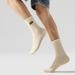 6 Pairs Spring Autumn Sports All Antibacterial And Odorous Youth Cotton Large Size Letter Men's Middle Socks_desvips.com