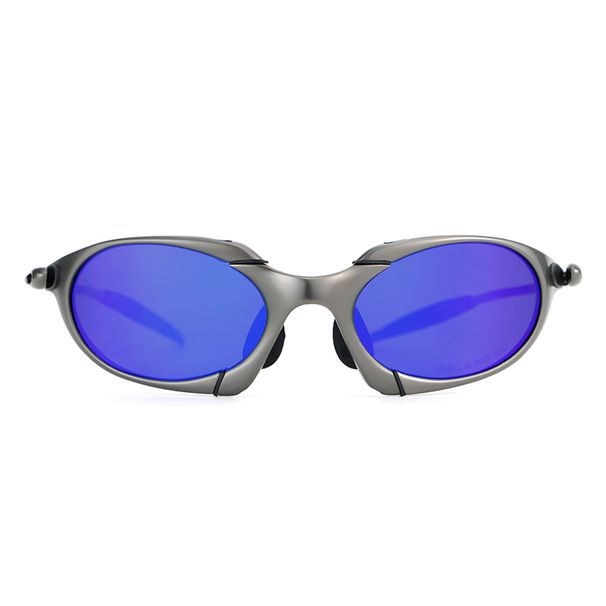 Polarized UV400 Cycling Sunglasses Sandblasted Metal Frame Sports Riding Glasses Outdoor Hiking Mountain Bike Eyewear_desvips.com