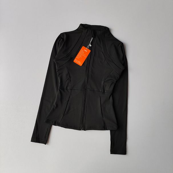 Women's Workout Jacket Long Sleeve Slim Fit Quick-Dry Running Yoga Top For Pilates Training Fall Winter Sportswear_desvips.com