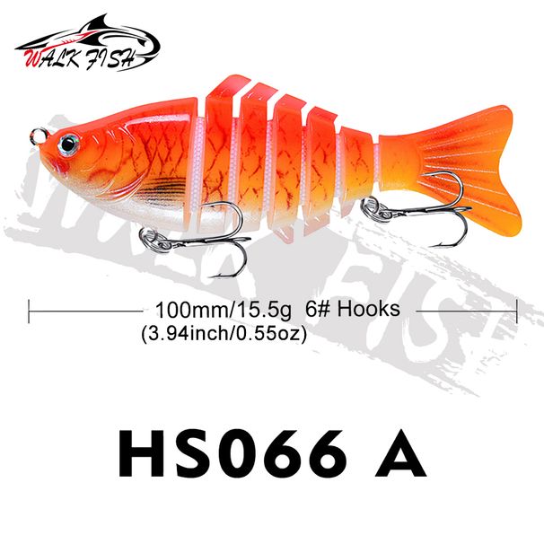 WALK FISH 1Pcs 10cm/15.5g Wobbler Multi Jointed 7 Segments Fishing Lure Hard Bait Crankbait Artificial Fishing Lure Saltwater_desvips.com