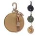 EDC Zipper Pouch Key Waist Belt Vest Accessory Bag Bluetooth Earphone Hook Mini Coin Purse_desvips.com