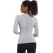 New Quick-Dry Sleeve Women's Sports Running Fitness Breathable Seamless One-Piece Long Yoga Top_desvips.com