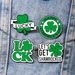 St. Patricks Day Party Brooch, Irish Shamrock Metal Badge_desvips.com