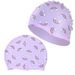 Children's Unisex Cartoon Silicone Non-Tightening Swim Cap Printed Fashion High Elastic Training Swimming Supplies_desvips.com