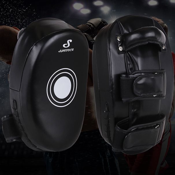 Muay Thai, Target Boxing, Sanda, Foot Target, Weighted Kick, Curved Hand Target, Side Kick, Taekwondo, Combat Target_desvips.com