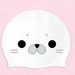 New Little Seal Silicone Swim For Women, Adult Cute High-appearance Waterproof Ear-protecting Swimming Cap_desvips.com