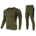 Men's Clothing outdoor tactical fleece thermal underwear set quick drying cycling fitness tight functional underwear sports suit_desvips.com