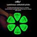 Electric Anti-Slip Folk Professional Grade ABS Alice Celluloid Matte Acoustic Guitar Picks_desvips.com