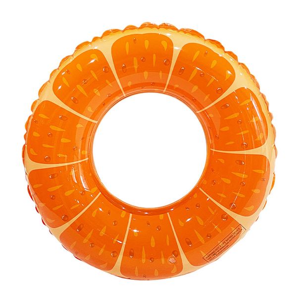 Thickened PVC Fruit Pool Floats Inflatable Orange Grape Lemon Swimming Rings For Adults High Buoyancy Water Play Relaxation_desvips.com