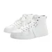 Fashionable Couple's Casual White Trainers With Excellent Airflow Comfortability Versatile Casual High Top Sneakers For_desvips.com