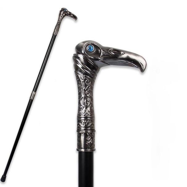 Outdoor Eagle-Head Luxury Walking Stick Mountaineering Trip Canes Decorative Walking Cane With 33cm Sword_desvips.com