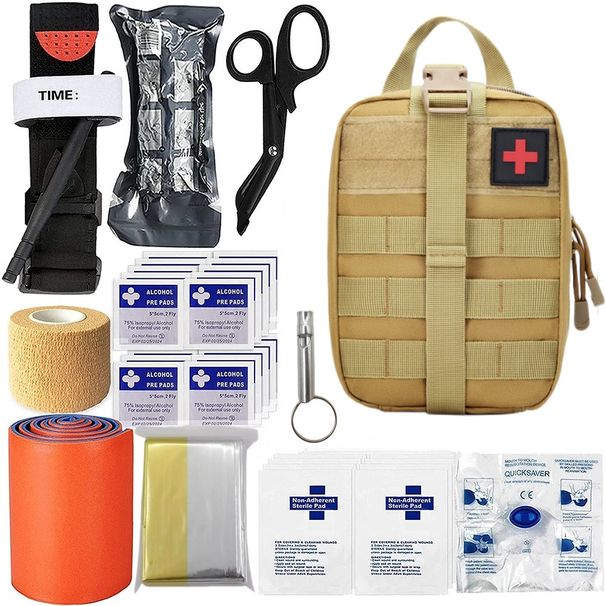 Merge Survival First Aid Kit Hunting Rotary Gate Administrator First Aid Kit Tourniquet Camping Equipment Molle IFAK_desvips.com