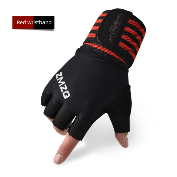 Gym For Men Dumbbells Equipment Pull-Up Bar Wrist Support Training Half-Finger Outdoor Sports Chin-Up Half Gloves_desvips.com