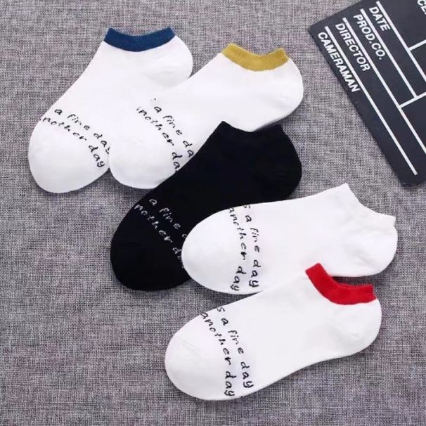 Men's Short Cotton Socks Breathable Low Cut Boat Socks Odor Resistant Sweat Absorbent Summer_desvips.com