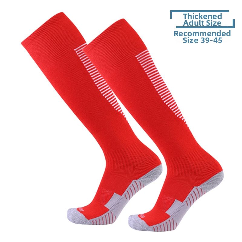 Over The Knee Non Slip Soccer Socks Terry Cloth Sole Sweat Absorbent Durable Wear Resistant Sports Socks For Adults And Children Training_desvips.com