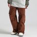 Ski Winter Waterproof Windproof Warm Veneer Loose Large Size Corduroy Double Board Snow Pants For Men Outdoor Equipment_desvips.com