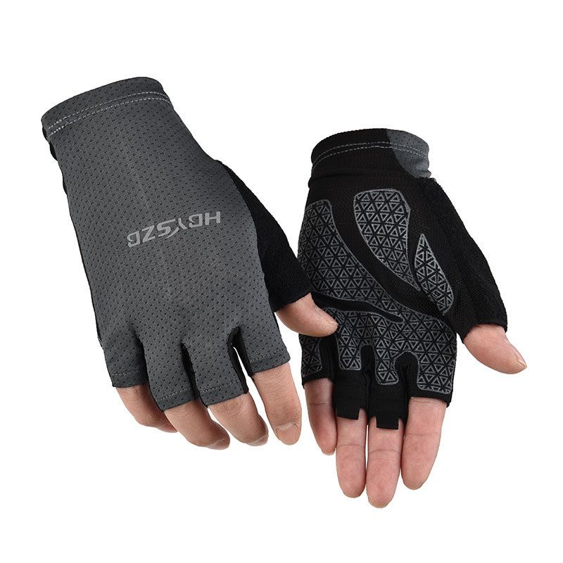 Cycling Gloves For Men And Women Couples Full Finger Summer Sun Protection Driving Fitness Sports Non Slip Ice Silk Half Finger Gloves Thin_desvips.com