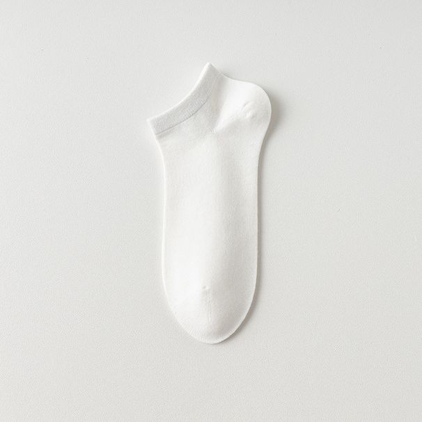 Women's No-Show Socks Breathable Cotton Seamless Ankle Socks For Casual & Sports (Black/White, One Size)_desvips.com