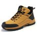 Winter And Leisure Hiking Shoes For Men Comfort Plus Velvet High-Top Men's Snow Boots Non-Slip Inside Height Increase_desvips.com