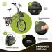 ROCKBROS Folding Bike Front Bag, Handlebar Bicycle Storage Bag, 1.8L Capacity_desvips.com