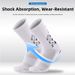Wavy Jacquard Mid-Calf Soccer Socks High Elastic Waistband Non-Slip Dotted Terry Cloth Sole Sports Socks for Wholesale Export_desvips.com