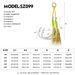 Double Deep Sea Boat Marushi Bluefish Slow Jigging Iron Plate Tied Hair Hook Fishing Gear Accessories 2 Pairs/Pack_desvips.com