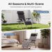 DUMOS Zero Gravity Lounge Chair With Cup Holder For Outdoor Use_desvips.com