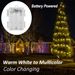 Mocalido 40ft Globe String Lights With 80 LEDs, Battery Operated, Remote Control, Warm White And Multicolor, Waterproof For Outdoor And Indoor Use, Ca_desvips.com