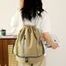 Fashionable Lightweight Outdoor Basketball Bag With Reflective Strip Design, Sports Fitness Casual Drawstring Backpack,_desvips.com