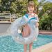 1pc Inflatable Swimming Ring, Thicken PVC Material Water Floating Ring, For Water Fun, Pool Party_desvips.com