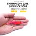 VTAVTA 4pcs 10cm 12g Sinking Multi-Jointed Shrimp Soft Fishing Lures Artificial PVC Bait Lifelike Shrimp Swimbait For Bass Prawn_desvips.com
