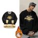 Fleece-Lined Thickened Sweatshirt Men, Round Neck, Loose Fit, Autumn And Winter Trendy Ins Style, Student Warm Lamb Wool_desvips.com