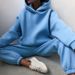 Women's Clothing sweatshirt set solid color casual fashion sports trousers two piece drop shipping_desvips.com