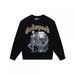 Trendy Brand Skull Print Heavy Cotton Unisex High Street Crew Neck Long Sleeve Sweatshirt_desvips.com