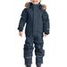 Outdoor One-Piece Ski Suit Set - Waterproof, Fleece-Lined, Luminous, Warm, For Boys & Girls_desvips.com